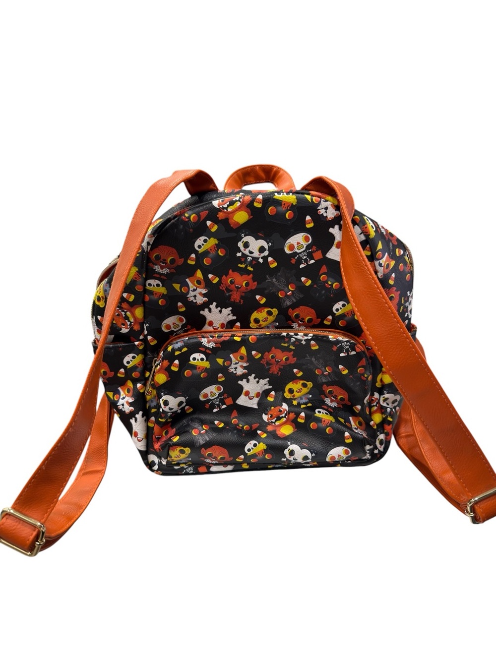 Funko Paka Paka Back Pack Halloween Mini Backpack Back and Orange Adjustable